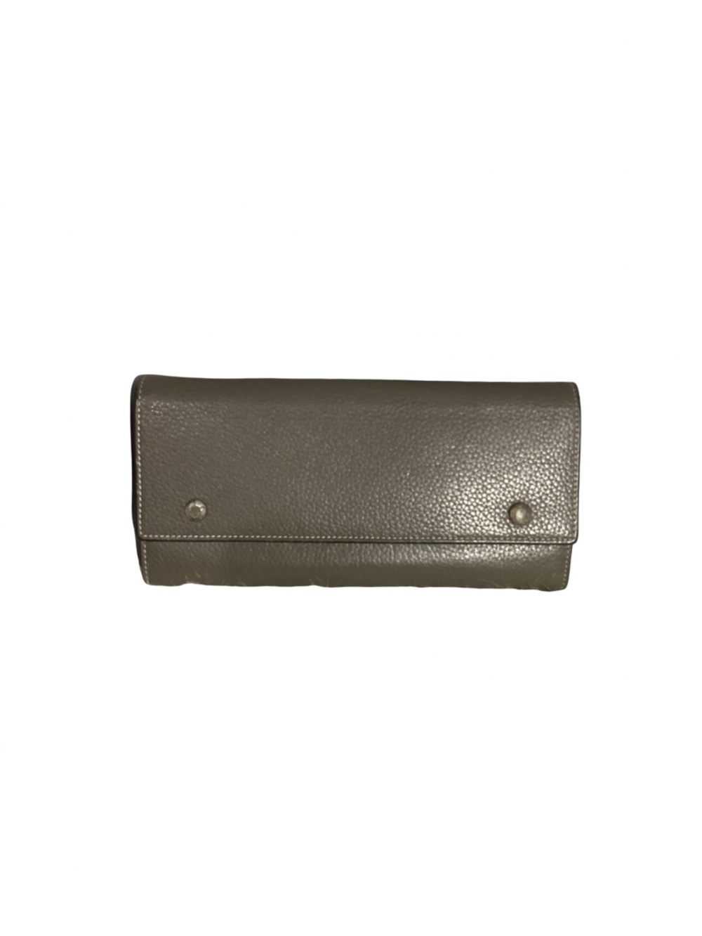 Celine Long Taupe Snap Wallet with COA